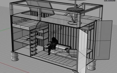 20 Ft ISBU Container home for hunting cabin or getaway