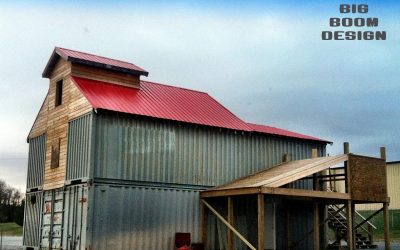 Shipping Container Barn Project in Tennessee