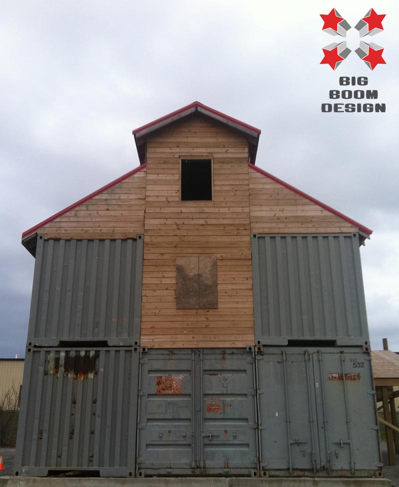 Shipping Container Barn Project in TN