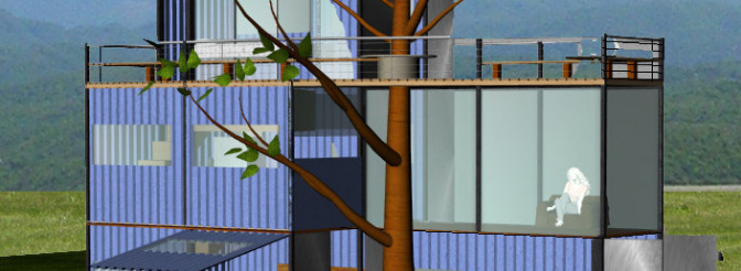 Shipping Container Home NC Mountains